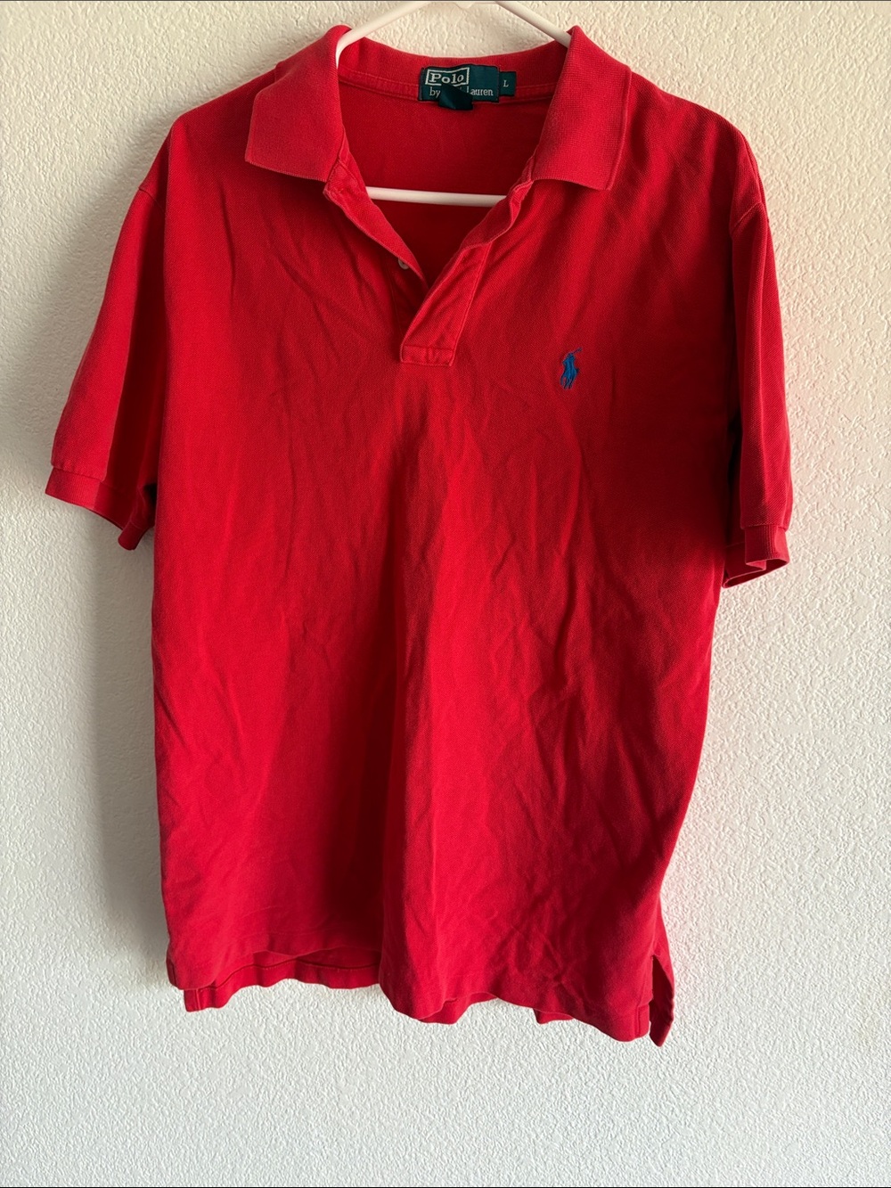Polo by Ralph Lauren Red Short-Sleeve Polo with Blue Pony